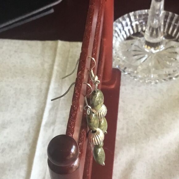 Natural Unakite Earrings NWOT - Picture 3 of 7